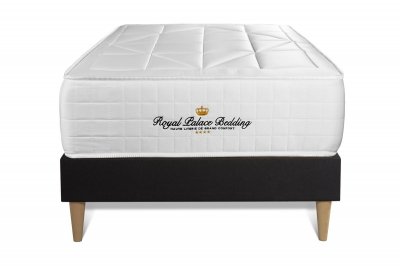 ROYAL PALACE BEDDING Ensemble Matelas ressorts ensach&eacute;s + m&eacute;moire de forme maxi &eacute;paisseur Windsor 90x190