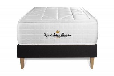 ROYAL PALACE BEDDING Ensemble Matelas ressorts ensach&eacute;s + m&eacute;moire de forme maxi &eacute;paisseur Windsor 90x200
