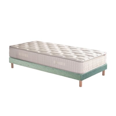 SELENIA Ensemble matelas ressorts sommier vert 90x190
