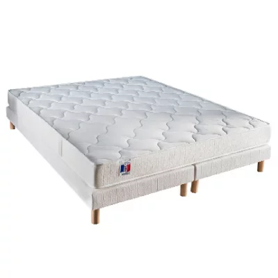 I D LITERIE Ensemble matelas + sommier 160x200 - Latex - Equilibr&eacute; - CONFORT DESIGN 