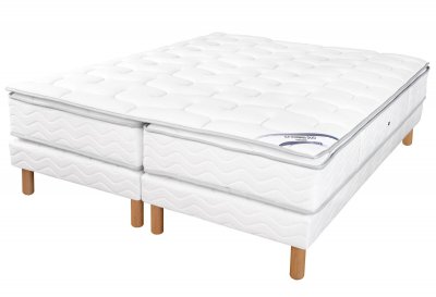 DUVIVIER Ensemble Matelas Sommier Gala Confort mousse  2 x 80 x 200 cm