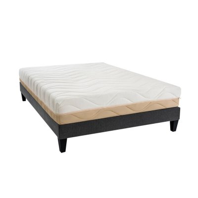 BELLECOUR Ensemble Matelas + sommier LEMAN - Victoire 15cm