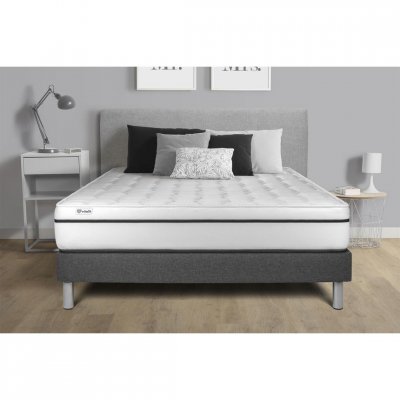 VITALIT Ensemble matelas sommier vital spa 90 x 200 cm - Couleur: Gris - Gris