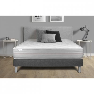 VITALIT Ensemble matelas sommier vitalmemo 140 x 200 cm - Couleur: Gris - Gris