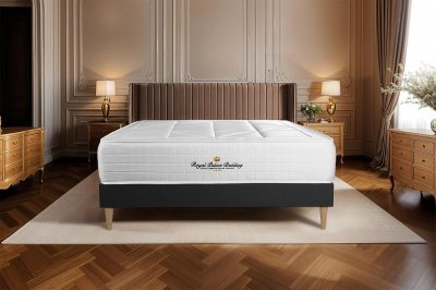 ROYAL PALACE BEDDING Ensemble matelas sommier Windsor 140 x 190 cm - Couleur : Noir - Noir