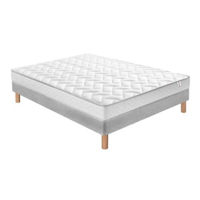 DOUCES NUITS Ensemble Mawi Mousse 25 kg/m3 + Sommier Base Ferme 120x190