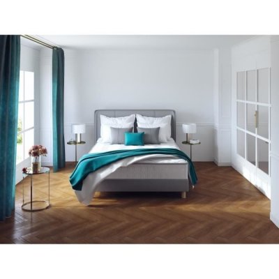 DEKO DREAM Ensemble memoflex matelas 140 x 190 cm + sommier - 5 zones et m&eacute;moire de forme - 16 cm