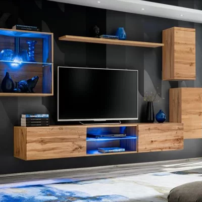 PARIS PRIX Ensemble meuble tv ""switch xxiii"" 250cm naturel