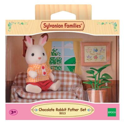 SYLVANIAN FAMILIES Ensemble P&egrave;re Lapin Chocolat  