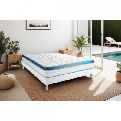 BODYCARE Ensemble PERFORM 90x200 Mousse &agrave; m&eacute;moire de forme ProfiZone 5 zones Ultra &eacute;paisseur 