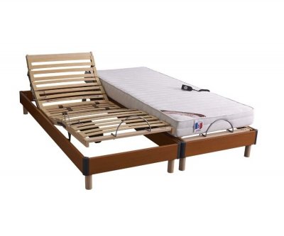 Ensemble relaxation &eacute;l&eacute;ctrique + mousse ferme 2x80x200