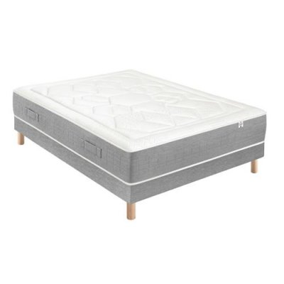 DOUCES NUITS Ensemble R&eacute;vance 744 ressorts ensach&eacute;s + Sommier Base Morpho 120x190