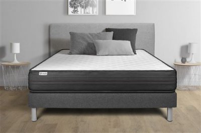 VITALIT Ensemble Sommier Matelas 140x190 VITALPOWER - 20cm - Ferme