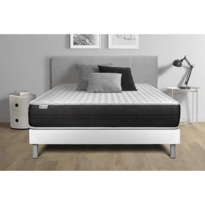 VITALIT Ensemble Sommier Matelas 90x200 VITALSPRING - 24cm - Ferme