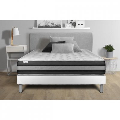 VITALIT Ensemble Sommier Matelas 90x200 VITALSPRING ZEN - 26cm - Ferme
