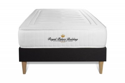 ROYAL PALACE BEDDING Ensemble sommier + matelas LANCASTER ressorts ensach&eacute;s et m&eacute;moire de forme 90x190