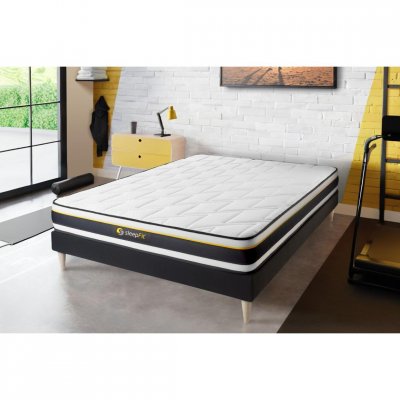 SLEEPFIT Ensemble sommier + matelas SOFT 90&times;200 90 x 200 cm Noir