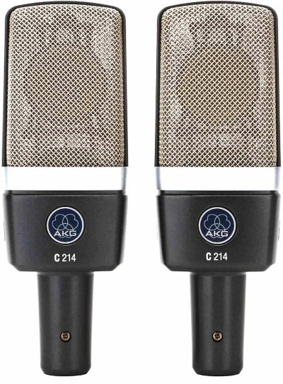 AKG Ensemble st&eacute;r&eacute;o de microphones &agrave; condensateur  C214