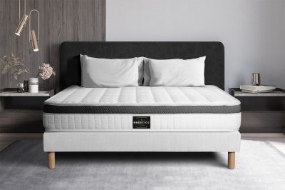 PRESTIGE LITERIE Ensemble Sup&eacute;rieur 160x200 M&eacute;moire de forme 3 zones