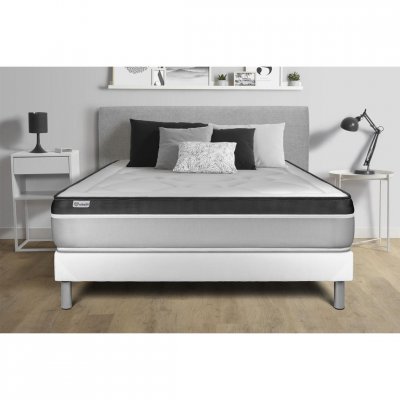 VITALIT Ensemble VITAL ERGO 90 x 190 cm sommier Kit blanc