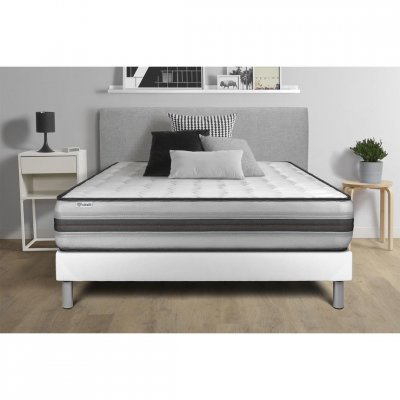 VITALIT Ensemble VITALPOWER RECOVER 90 x 190 cm sommier Kit blanc