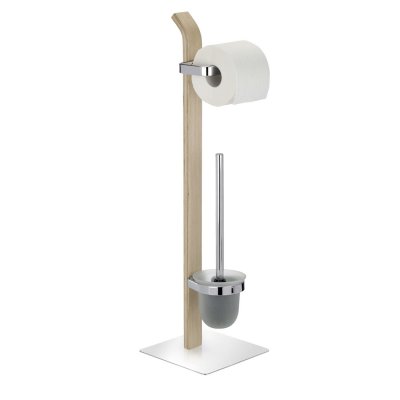 WENKO Ensemble wc sur pied samona nature - nature/brillant sp&eacute;culaire