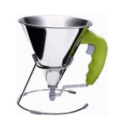DE BUYER Entonnoir &agrave; piston vert  