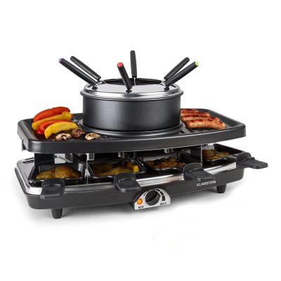 KLARSTEIN Entrecote grill raclette fondue 1100W 8 personnes