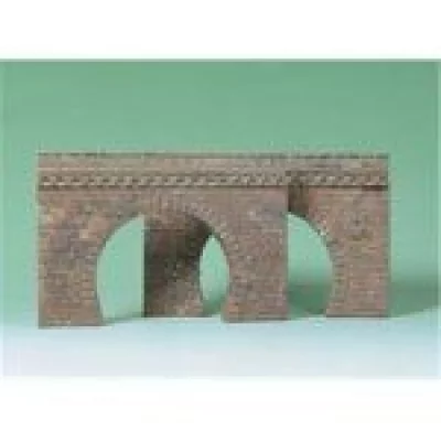 AUHAGEN Entr&eacute;e de tunnel  41 587 2 voies mod&egrave;le en plastique H0 1 set