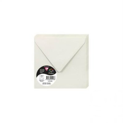 POLLEN Enveloppe 120g 140x140 gris perle pqt 20