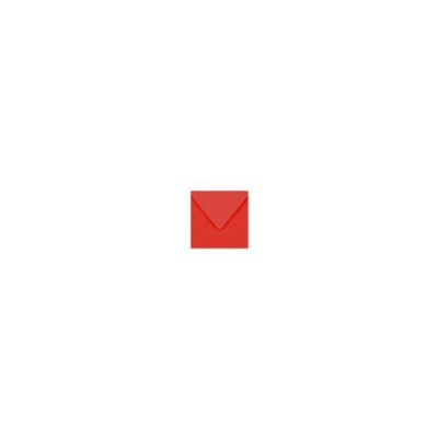 POLLEN BY CLAIREFONTAINE Enveloppe 120g 140x140 rouge corail pqt 20