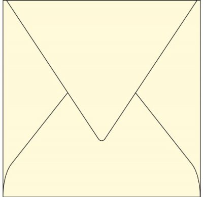 CLAIREFONTAINE Enveloppe Pollen  14x14 120g ivoire - Paquet de 20