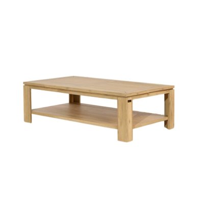 Enzo - table basse style moderne en bois, &eacute;tag&egrave;re basse