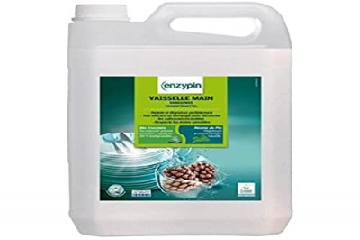 LE VRAI Enzypin - Liquide vaisselle main bidon de 5 litres - Incolore