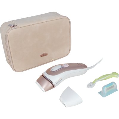 BRAUN Epilateur &agrave; Lumi&egrave;re Puls&eacute;e  SKIN I-EXPERT PL7147 Blanc et Bronze