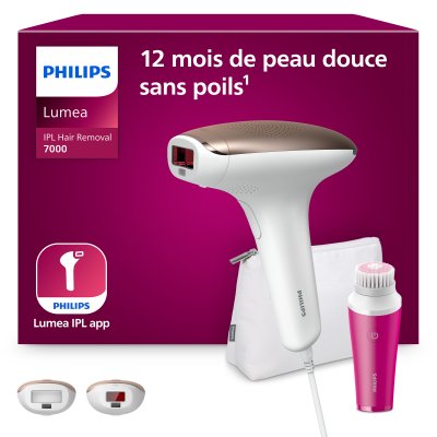 PHILIPS Epilateur &Agrave; Lumi&egrave;re Puls&eacute;e Bri924 00 + Brosse Nettoyante Visapure Mini 
