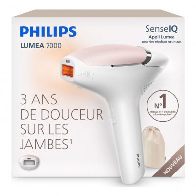 PHILIPS Epilateur &agrave; lumi&egrave;re puls&eacute;e Lumea Series 7000 BRI930/00 Blanc Rose