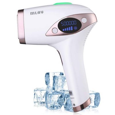  Epilateur &agrave; Lumi&egrave;re Puls&eacute;e Mlay Epilation Point De Cong&eacute;lation Rose Blanc (Livraison en 3 jours)