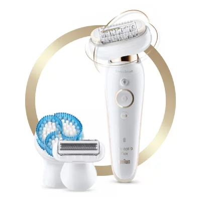 BRAUN Epilateur &eacute;lectrique  Silk Epil 9 Flex 9010 3D Blanc 