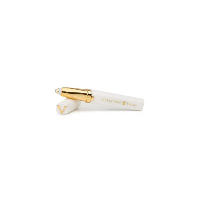 VENTEO Epilateur Visage - VELFORM BROWS - Blanc - Adulte - Epilateur Sourcils - T&ecirc;te plaqu&eacute; or 18 carats