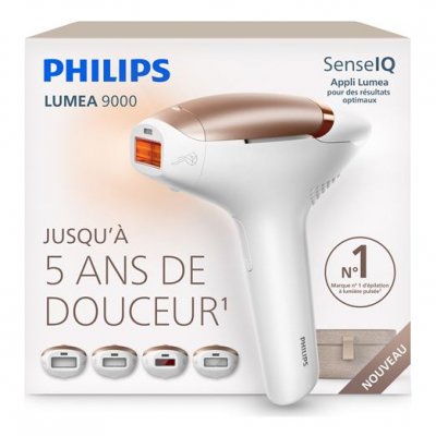 PHILIPS Epilation semi-d&eacute;finitive  Epilateur &agrave; lumi&egrave;re puls&eacute;e Lumea Series 9000 BRI984/00 Rose Gold