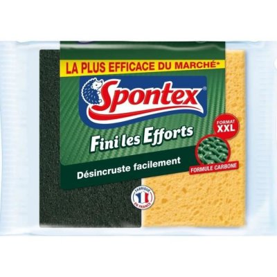  Eponge &Agrave; R&eacute;curer Fini Les Efforts Spontex - La Paquet De 2