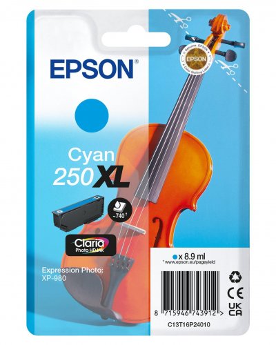 EPSON  250XL (C13T16P24010) - Cyan - Cartouche d'encre - Grande capacit&eacute;
