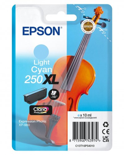 EPSON  250XL (C13T16P54010) - Cyan clair - Cartouche d'encre - Grande capacit&eacute;