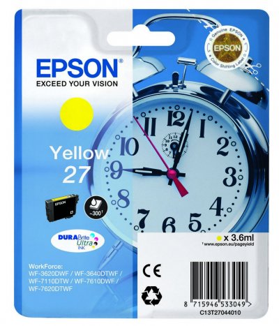 EPSON  27 DURABrite Ultra Jaune cartouche d'encre