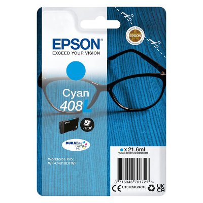EPSON  408L Cartouche d'encre Cyan Original C13T09K24010