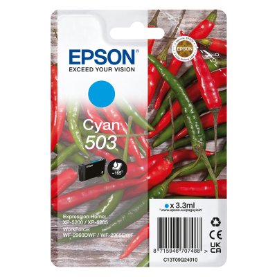 EPSON  503 Cartouche d'encre Cyan Original C13T09Q24010