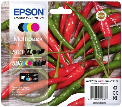 EPSON  503XL Lot de Cartouches d'encre XL Noir