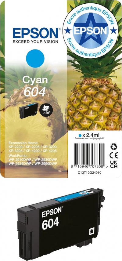 EPSON  604 Ink Cartridge Jaune