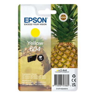 EPSON  604 Ink Cartridge Jaune